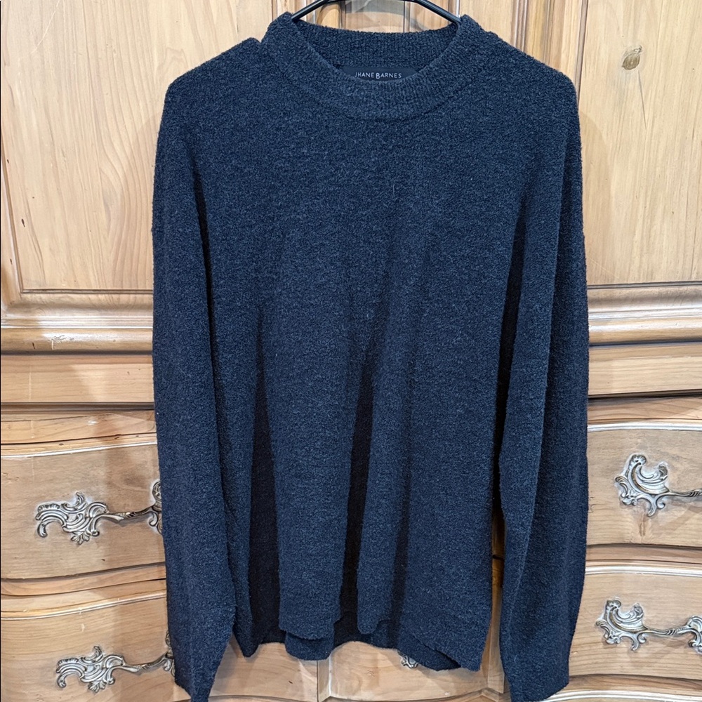 Jhane Barnes Charcoal Wool Blend Sweater